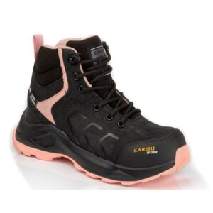 ZAPATO INDUSTRIAL DIELÉCTRICO | MOD. 349D | CARIBU | NOBUCK NEGRO ROSA