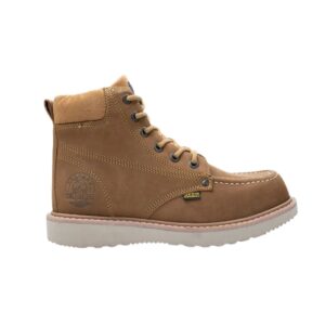 BOTA DE SEGURIDAD CASUAL | MOD. 604 | PIEL AUTENTICA | CARIBU | NOBUCK CAJETA