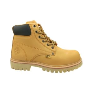 BOTINES SEGURIDAD | MOD. 136 | LIGERAS | SIN CASCO DE ACERO | USO RUDO | PIEL NAPA MIEL