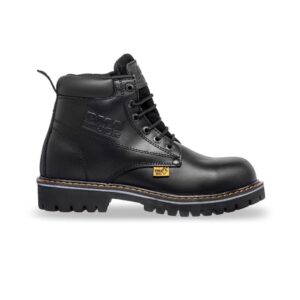 BOTINES SEGURIDAD | MOD. 136 | LIGERAS | SIN CASCO DE ACERO | USO RUDO | PIEL NAPA NEGRO
