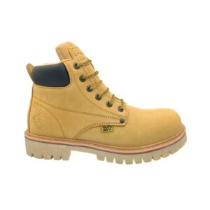 BOTINES SEGURIDAD | MOD. 136 | LIGERAS | SIN CASCO DE ACERO | USO RUDO | PIEL NOBUCK MIEL
